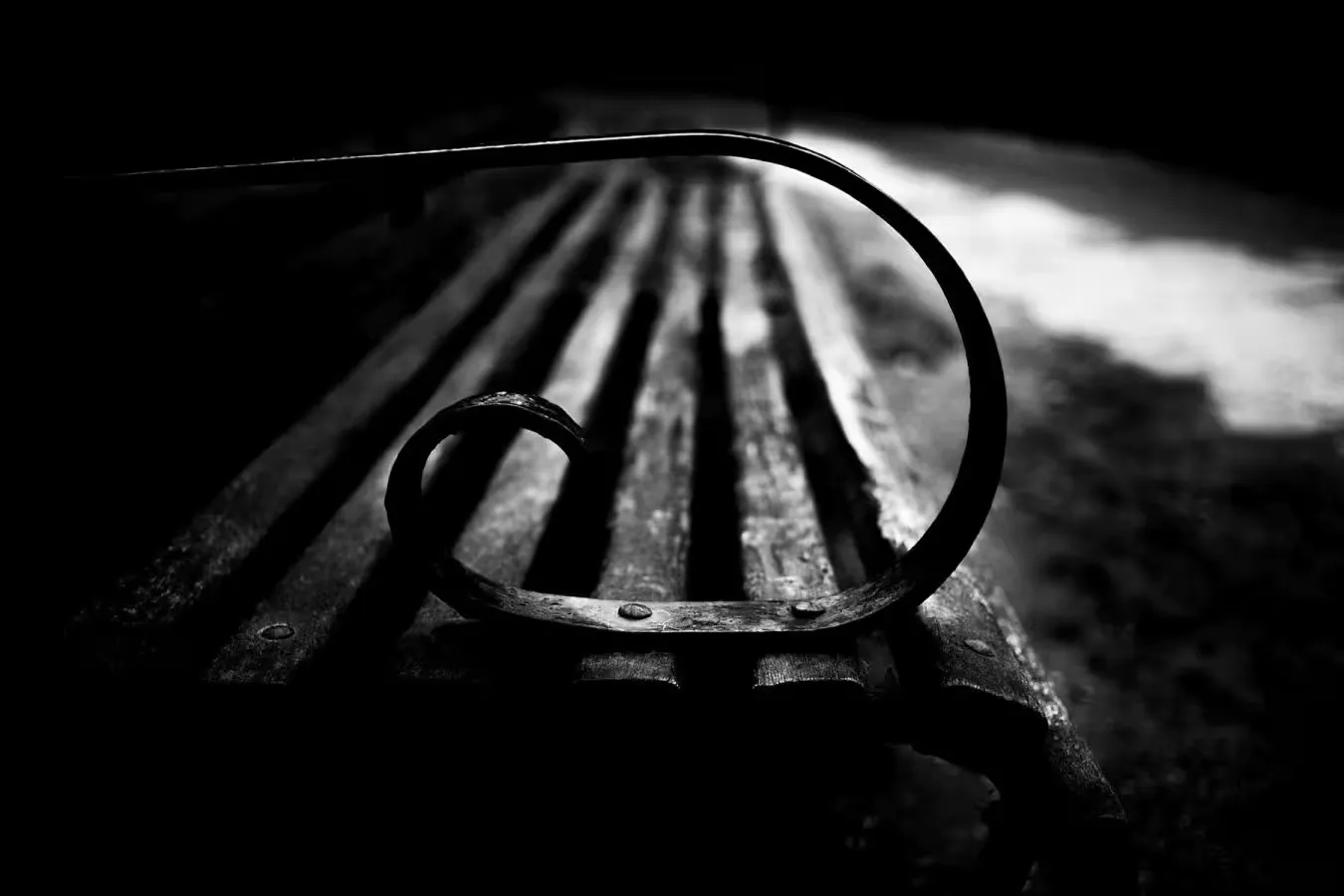 A park bench
