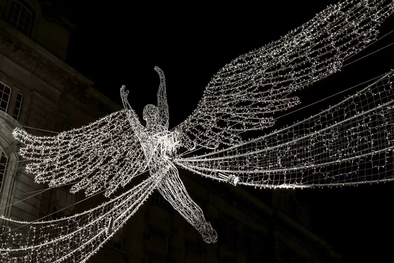 An angel decoration in Regent Street